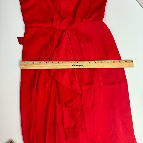 BCBGMAXAZRIA Milania Chain Link Red Berry Halter Maxi Dress Size 4 NWOT - Picture 14 of 15